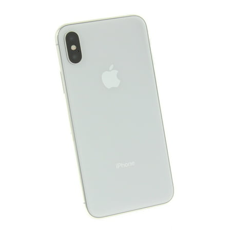 Apple iPhone X 64GB Unlocked GSM Phone w/ Dual 12MP Camera - Silver - B Grade Used, Silver