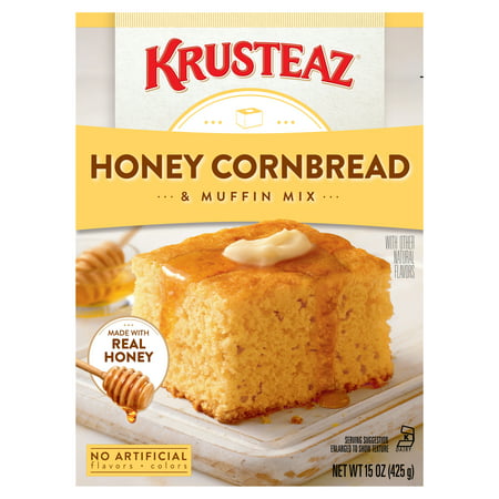 Krusteaz Honey Cornbread & Muffin Mix, 15 oz Box