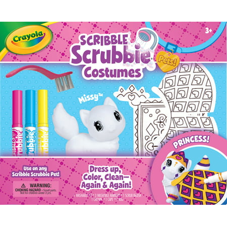 Crayola Scribble Scrubbie Princess Costume Playset, Toy for Kids, Gift