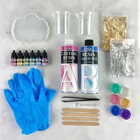 ArtSkills DIY Epoxy Resin Arts & Crafts Activity Kit, 27 Pieces