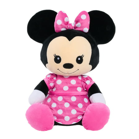 Disney Classics 14-inch Minnie Mouse, Comfort Weighted Plush Animals for Kids Sensory Toys, Kids Toys for Ages 3 up