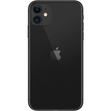 Restored Apple - iPhone 11 64GB - Black GSM / CDMA Fully Unlocked Smartphone (Refurbished), Black