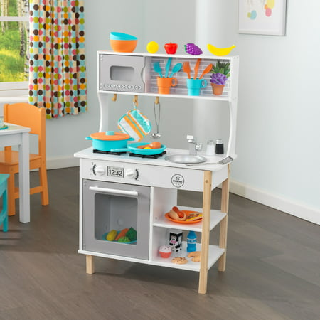 KidKraft All Time Play Kitchen with 38 Piece Accessory Play Set