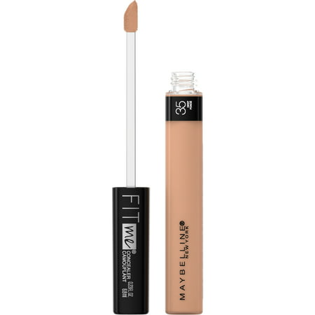 Maybelline Fit Me Liquid Concealer Makeup, Natural Coverage, Oil-Free, Deep, 0.23 fl oz35 Deep,