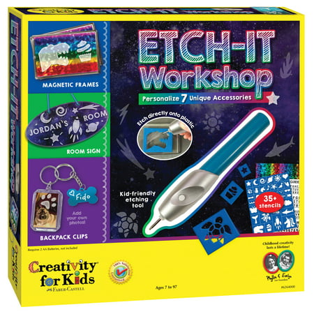 Creativity for Kids Etch-It Workshop - Child, Beginner Craft Kit for Boys and Girls