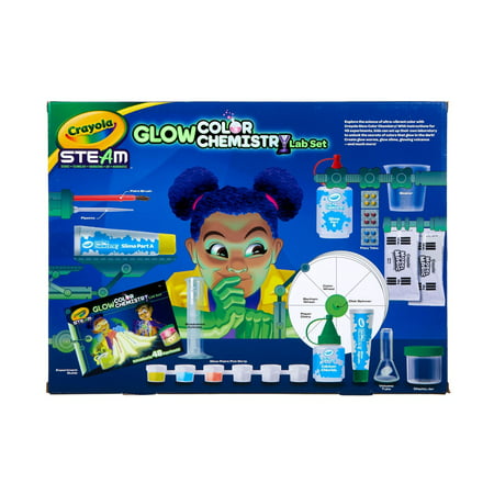 Crayola Color Chemistry Glow Edition Art Set, Science Kits for Kids, Stem Toys, Holiday Gifts for Beginner Child