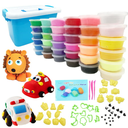Air Dry Clay 36 Colors Modeling Clay Kit Magic Clay Arts and Crafts for Kids Age 3-12 Years Old