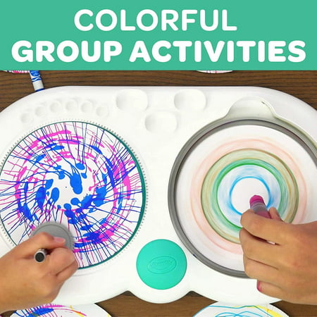 Crayola Spin & Spiral Art Station, School Supplies, Art Set, Holiday Craft, Holiday Toys for Child, Girls and Boys