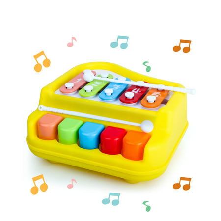 UNIH Baby Piano Xylophone Toy Musical Instrument5 keyboard,