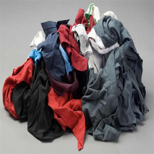 Affordable Wipers Color Knit T-Shirt Cleaning Wiping Rags Shop Towels & Cloths - 50 LBS Box