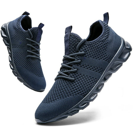 Tvtaop Mens Shoes Casual Sneakers Low Top Walking Shoes Breathable Mesh Sport Shoes Blue Size 11, Blue, 11