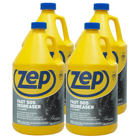 Zep Fast 505 Cleaner & Degreaser 1 Gallon ZU505128 (Case of 4) Industrial Strength