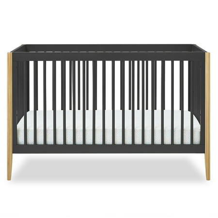 Delta Children Casey 6-in-1 Convertible Baby Crib, Charcoal GreyCharcoal Grey/Natural,