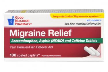 Good Neighbor Pharmacy Migraine Relief 100 Caplets