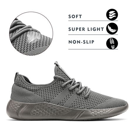 Damyuan Slip on Shoes for Men Walking Shoes Non Slip Lightweight Breathable Mesh Running Athletics Sneakers Comfortable Casual Shoes