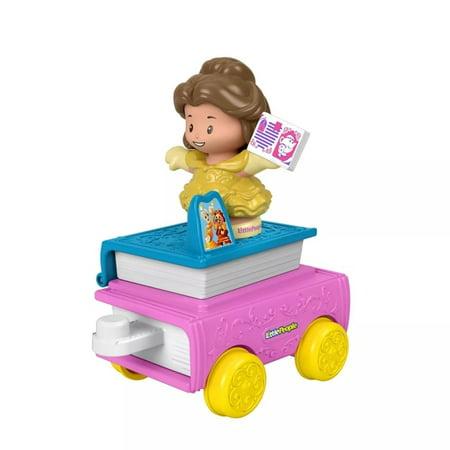 Fisher-Price Little People Disney Princess Parade Belle and Chip's Float Doll Playset, 2 Pieces