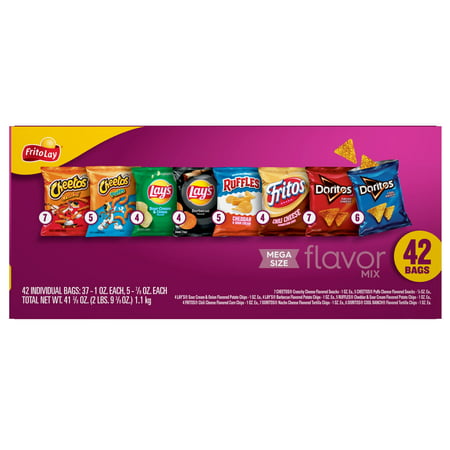 Frito-Lay Snacks Flavor Mix Variety Pack, 42 Count