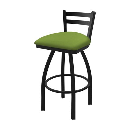 Holland Bar Stool Co 411 Jackie 25 in. Faux Leather Low Back Counter Swivel Stool, Canter Kiwi Green