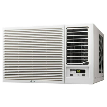 LG 11,500, 12,000 BTU 230V Window Air Conditioner with 9,200/11,200 BTU Supplemental Heat Function, 11500 BTU