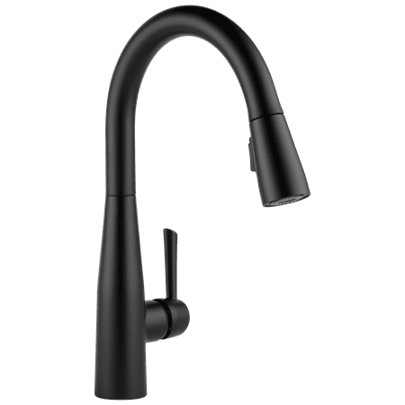 Delta Essa Single Handle Pull-Down Kitchen Faucet in Matte Black 9113-BL-DSTBlack,