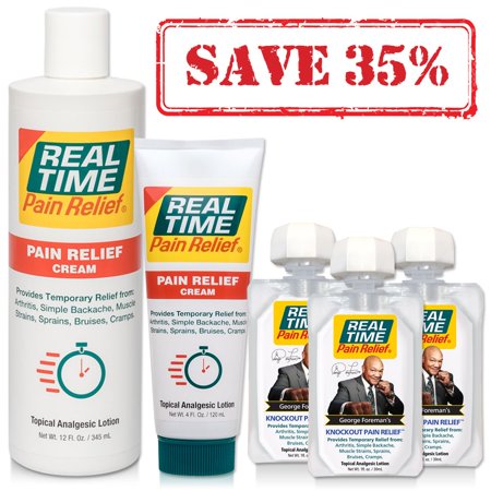 Real Time Pain Relief Pain Relief Cream, Convenience Pack