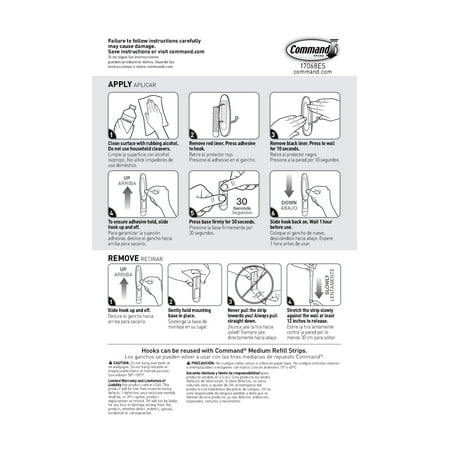 Command Medium, 13 White Wire Wall Hooks, Damage Free Hanging of Christmas D?cor