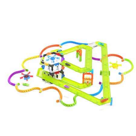 Hexbug Flash Nano Nanotopia - Colorful Sensory Playset for Kids - Build Your Own Playground - over 130 Pieces and Batteries Included