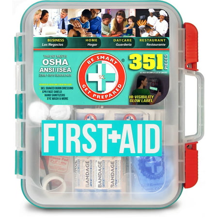 Be Smart Get Prepared 351 Piece First Aid Kit