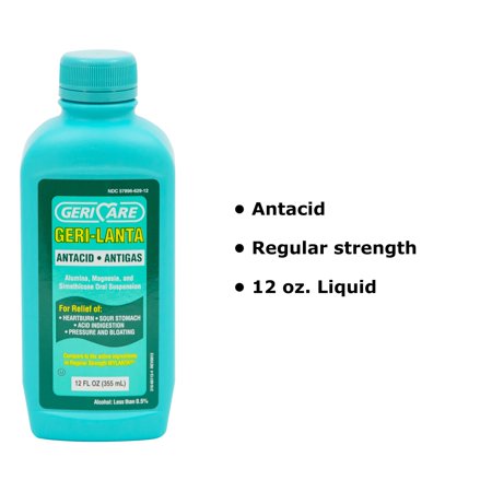 Geri-Care Antacid Liquid, 12 Ct