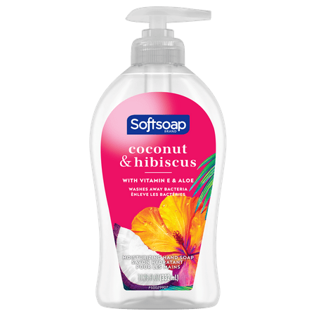 Softsoap Hydrating Liquid Hand Soap, Coconut & Hibiscus, 11.25 oz