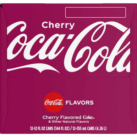 Coca-Cola Cherry Soda Soft Drink, 12 fl oz, 12 Pack