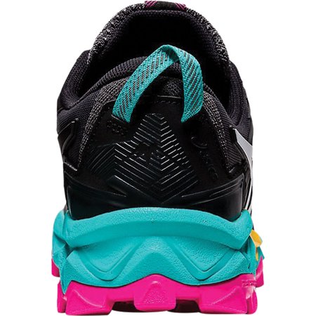 Women's ASICS GEL-Fujitrabuco 8 Trail Running Sneaker Black/White/Multi 9.5 BBlack,