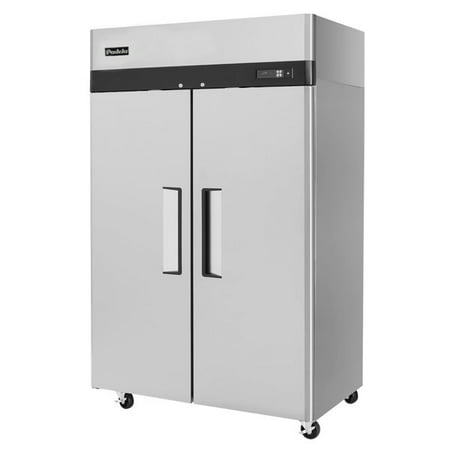 52" Double 2 Door Side By Side Stainless Steel Reach in Commercial Refrigerator, 49 Cubic Feet, for Restaurant