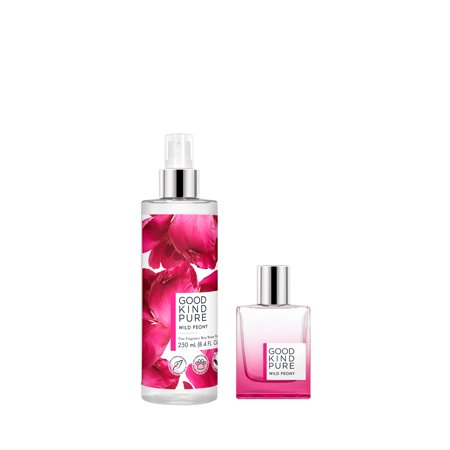 ($33 Value) Good Kind Pure Wild Peony Fragrance Gift Set: Perfume + Body Mist, 2 Pieces