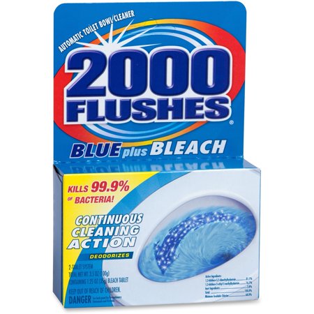 2000 Flushes Continuous Action Chlorine Toilet Bowl Cleaner with Bleach (6 Pack)