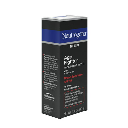 Neutrogena Men's Anti-Wrinkle Age Fighter Face Moisturizer, SPF 15, 1.4 oz