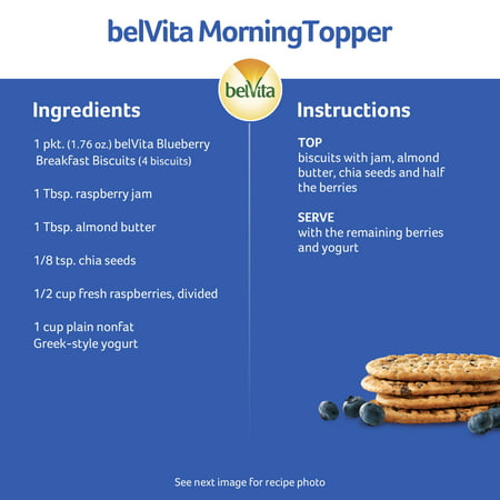 belVita Blueberry Breakfast Biscuits, 5 Packs (4 Biscuits Per Pack)