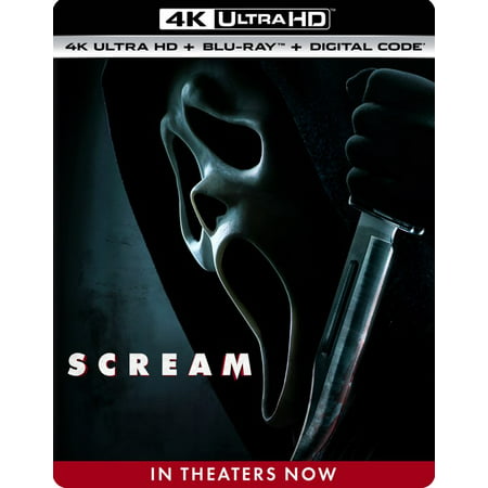 Scream (2022) 4K Ultra HD + Movie Poster (Walmart Exclusive) (4K Ultra HD) (Walmart Exclusive)