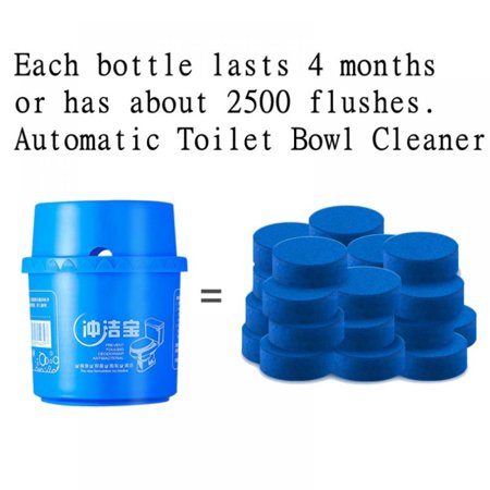 Automatic Toilet Bowl Cleaner Stain Remover Kill 99.9% Of Household Bacteria 2500 Times Flushes