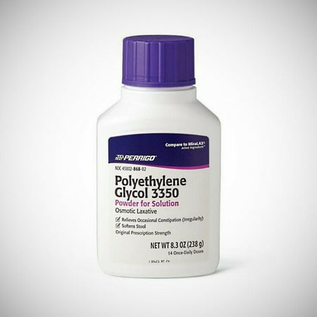 Polyethylene Glycol 3350 (generic MIRALAX) - 8.3oz (238gm)