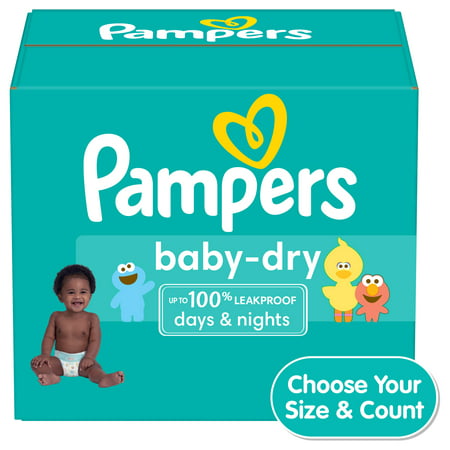 Pampers Baby-Dry Diapers (Choose Your Size and Count)