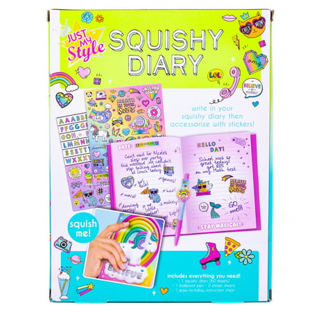 Just My Style Squishy Journal, Sensory Journal and Sticker Set, 6+